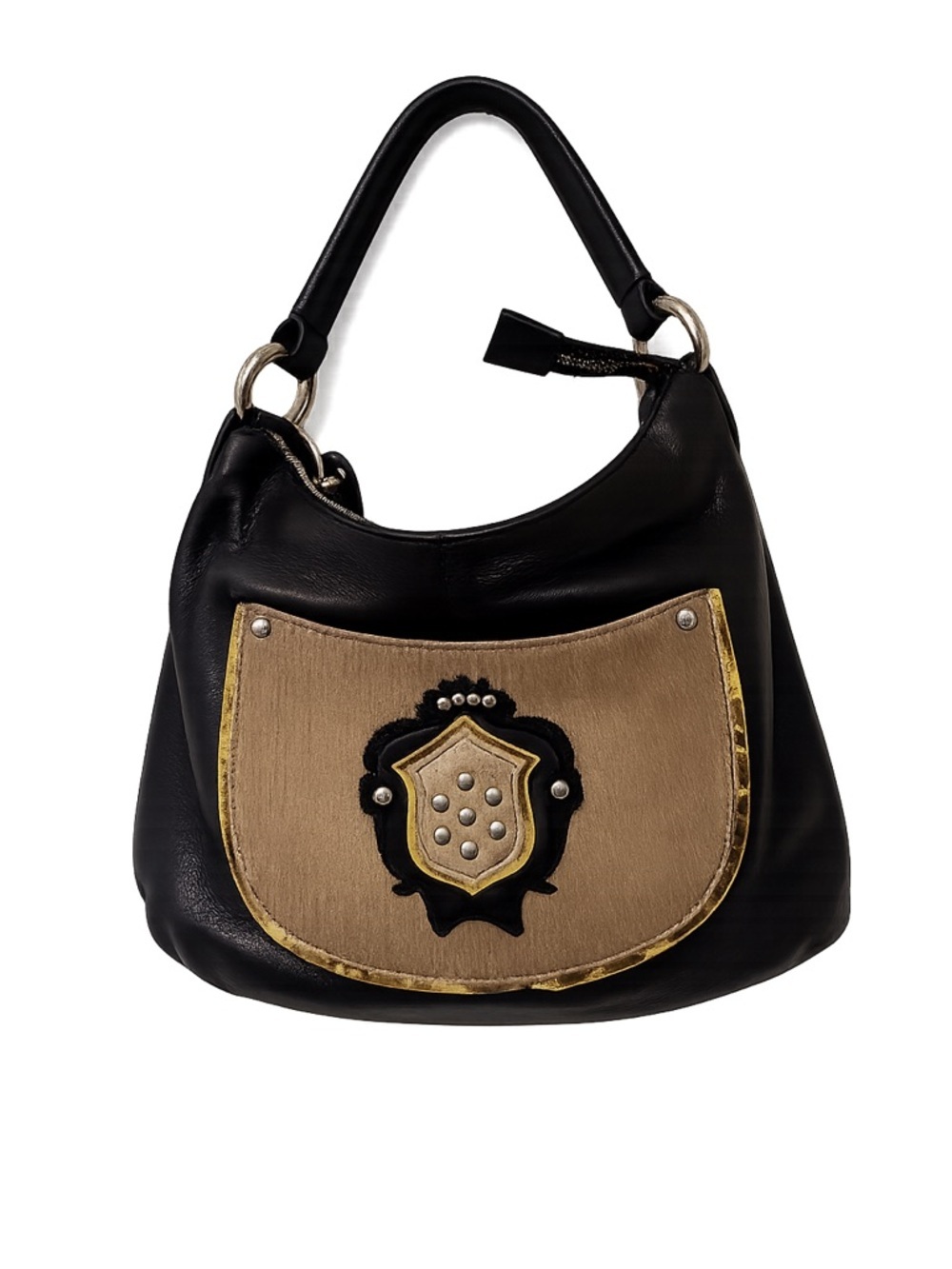 Claudia Firenze genuine leather calf hair crossbody